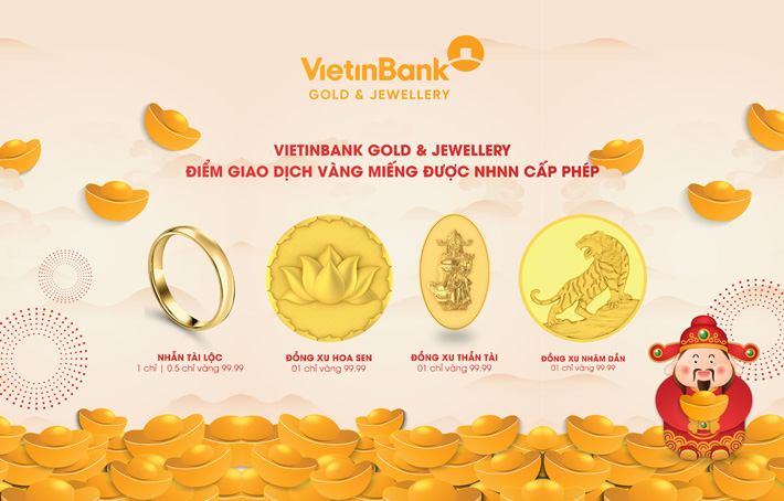 Sản phẩm vàng Vietinbank