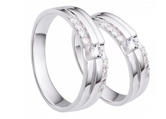 Nhẫn cưới Kim cương IWR163 - Trang sức DOJI