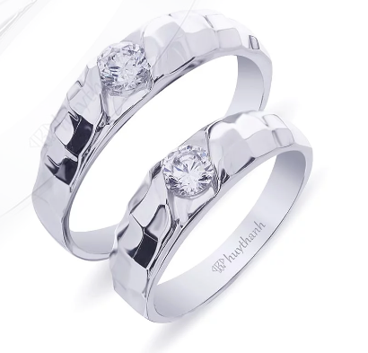Cặp nhẫn cưới kim cương - NCC3004
